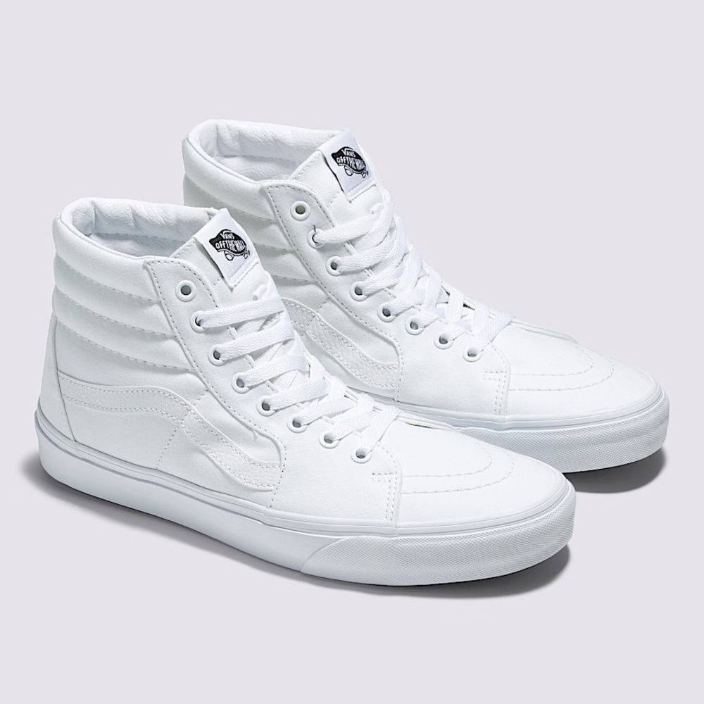 White high top vans